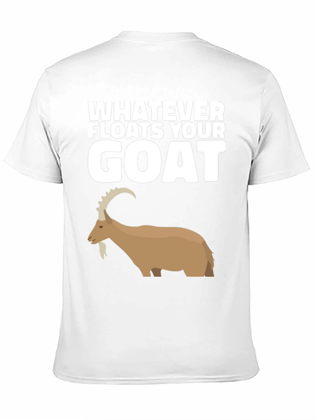 Camiseta Negra con Diseño de Cabra Divertido