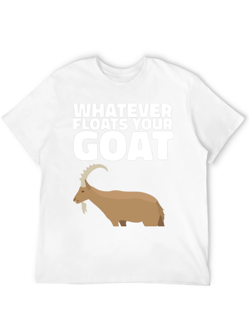 Camiseta Negra con Diseño de Cabra Divertido