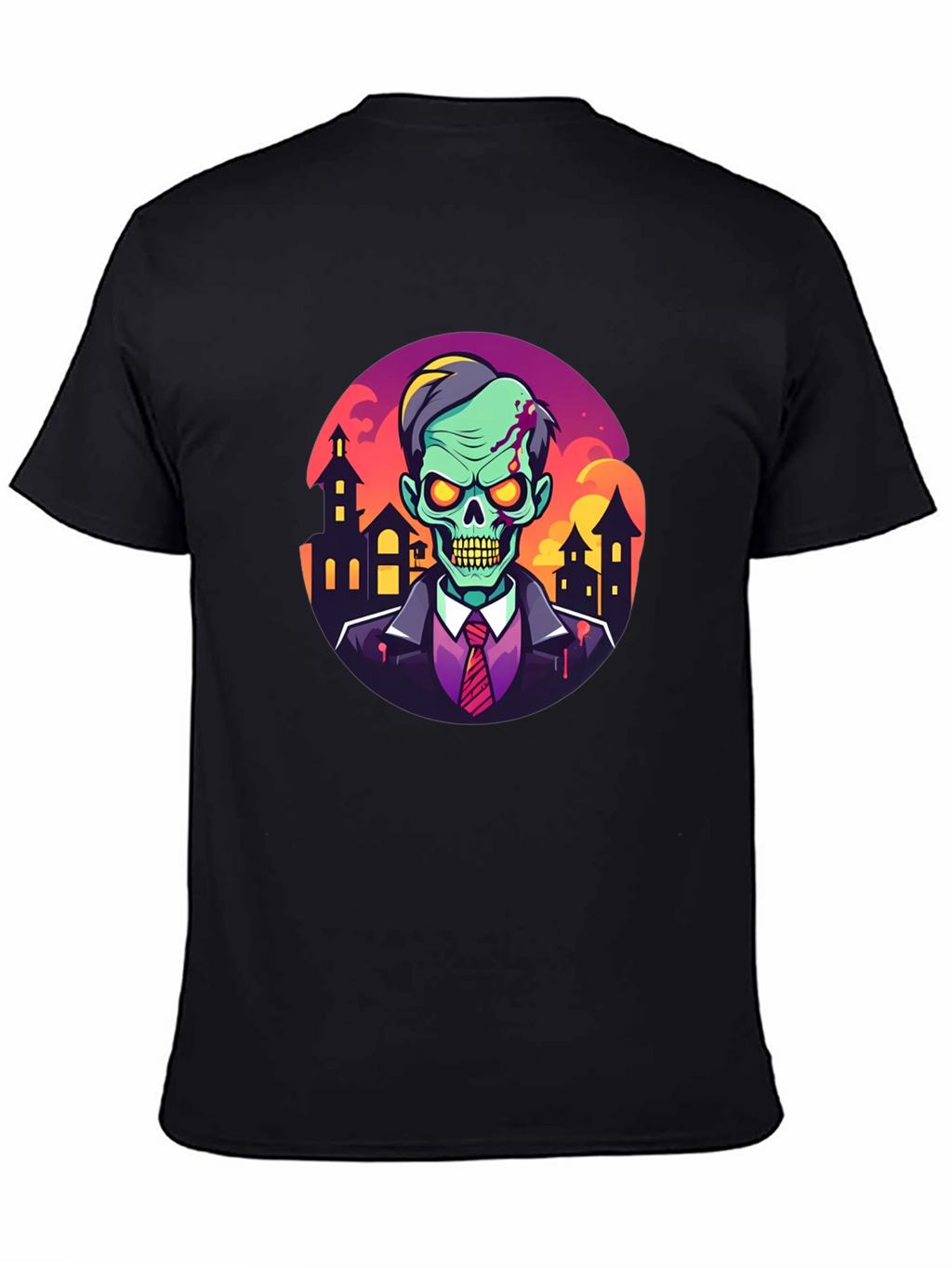 Camiseta Hombre Diseño Zombie Halloween