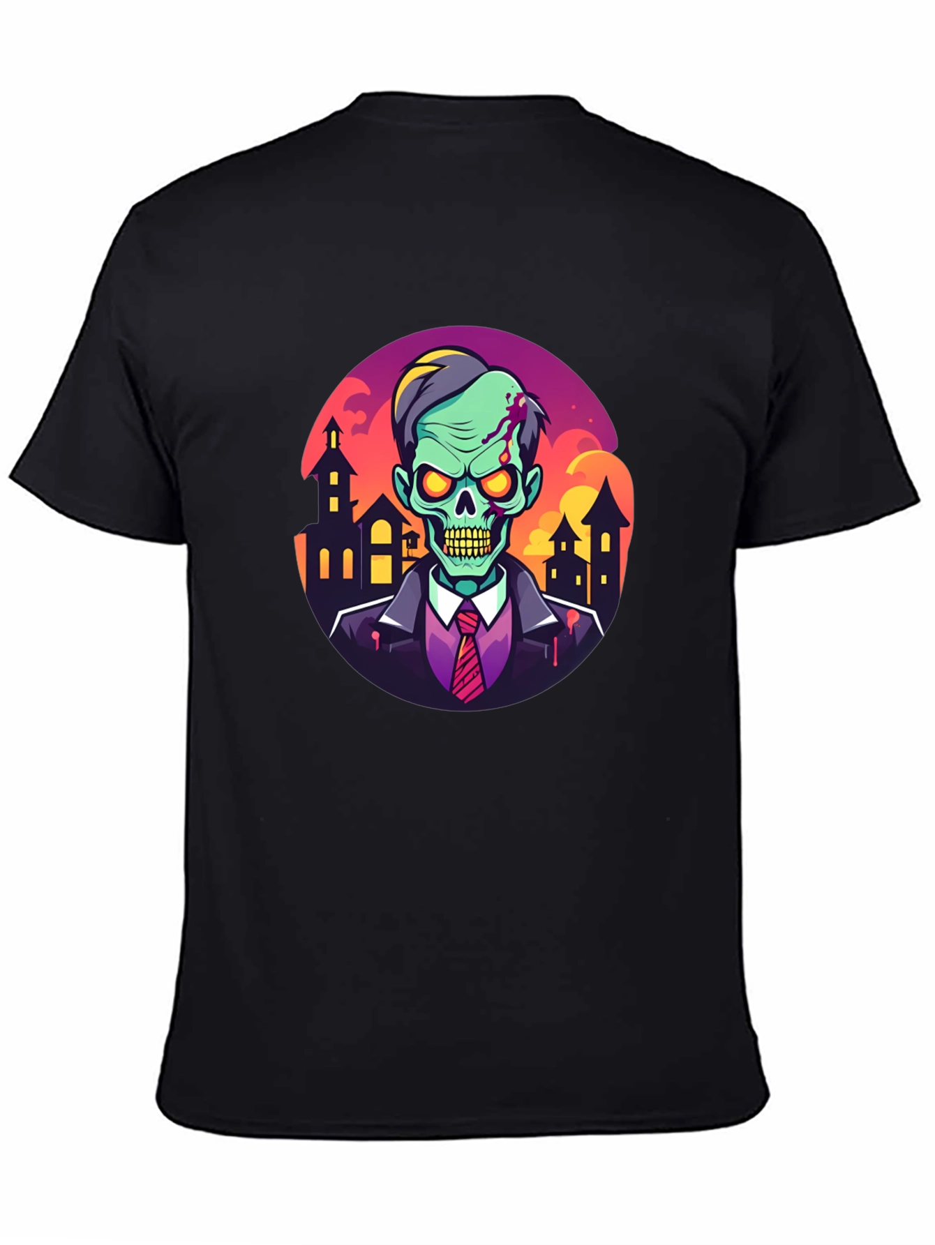 Camiseta Hombre Diseño Zombie Halloween