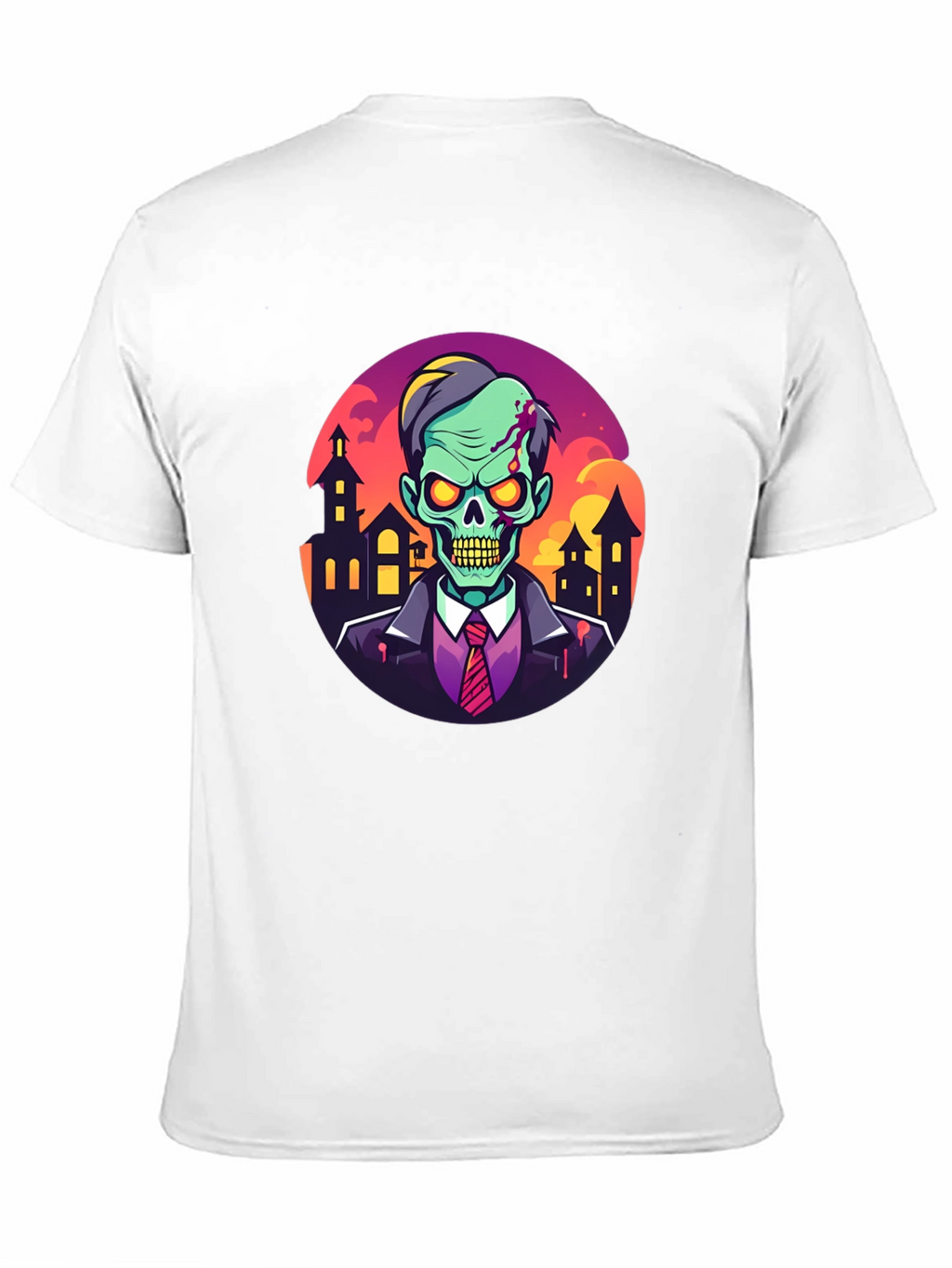 Camiseta Hombre Diseño Zombie Halloween