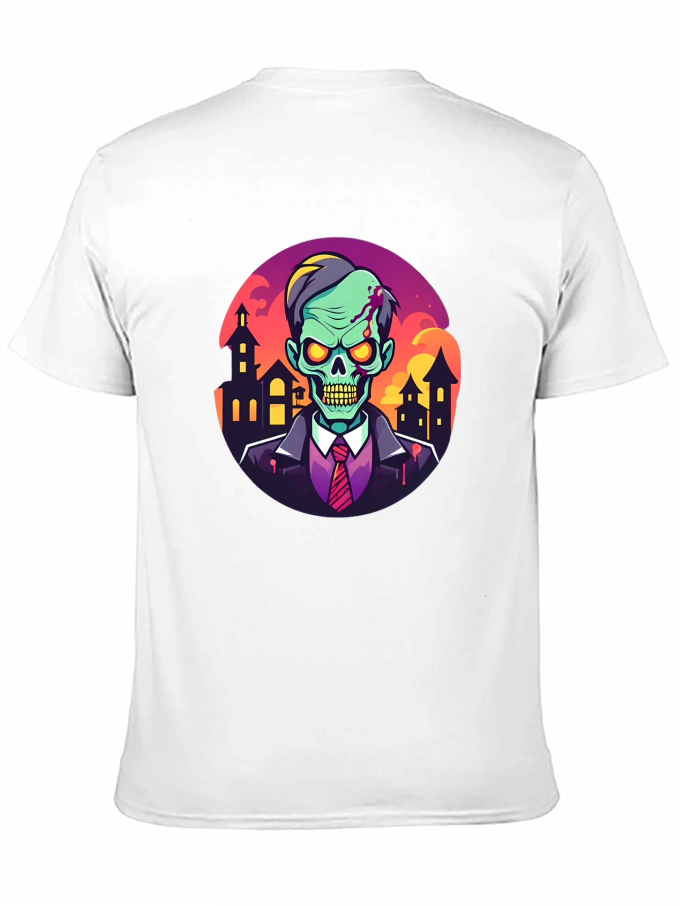 Camiseta Hombre Diseño Zombie Halloween