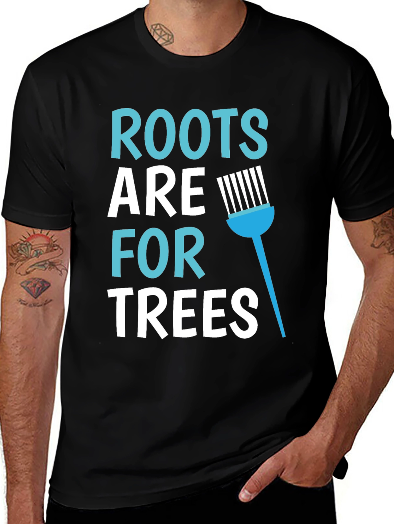 Camiseta Gráfica Roots Are For Trees - Diseño Único