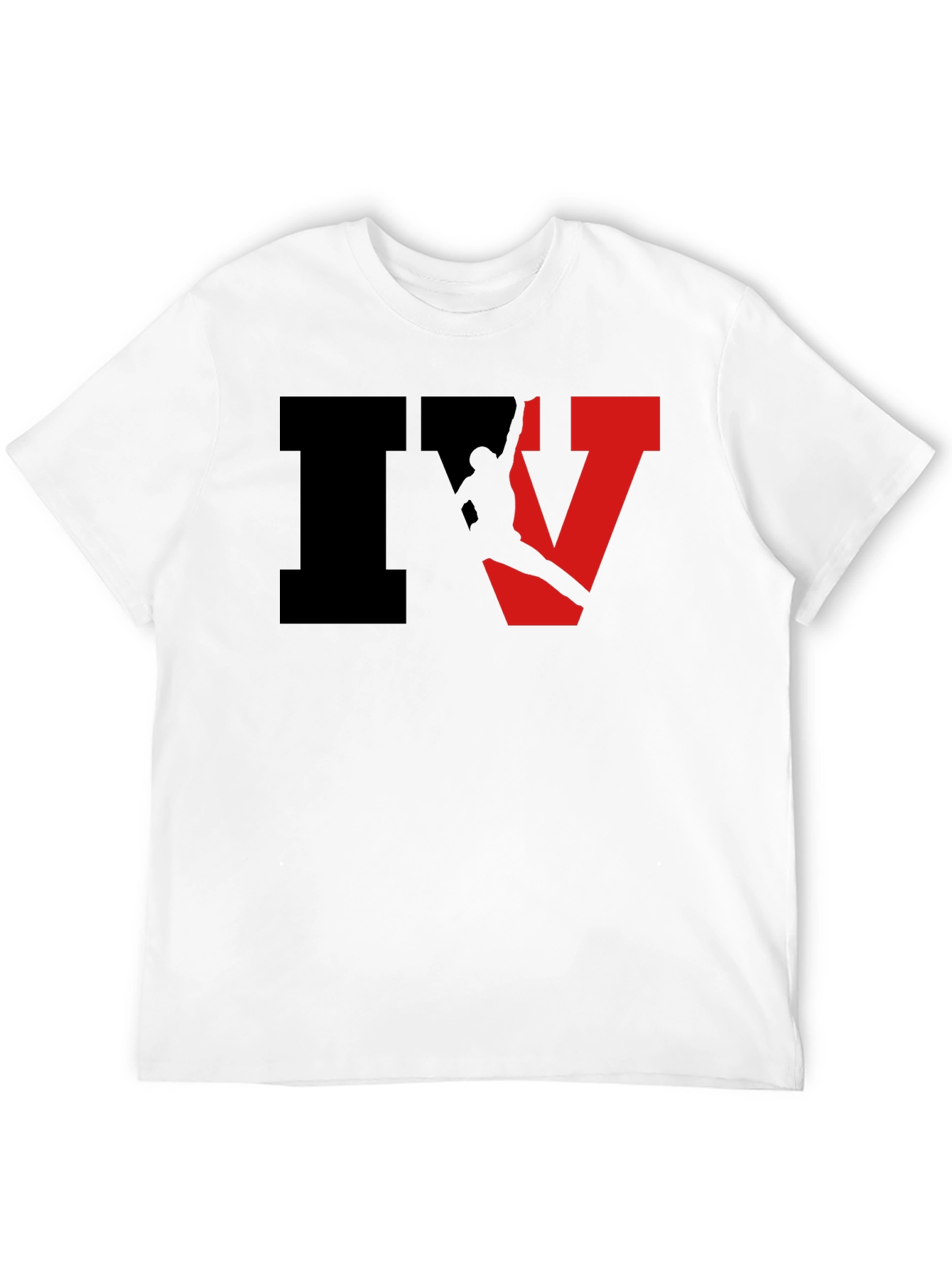 Camiseta Hombre IV Escalada Algodón Casual Negra