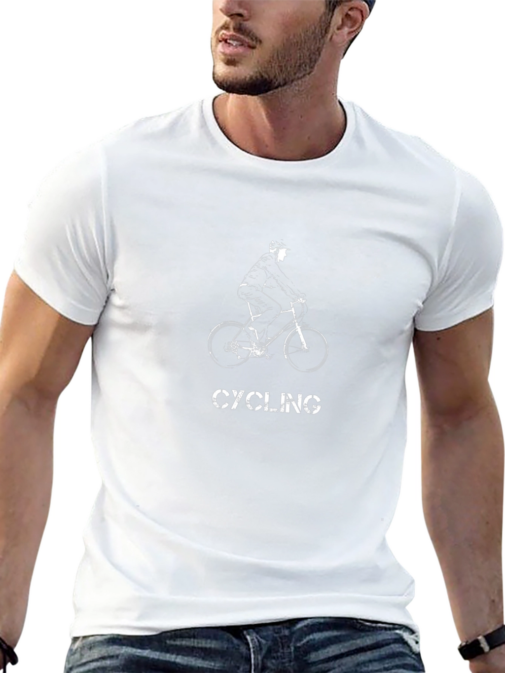Camiseta Negra Ciclismo Diseño Único