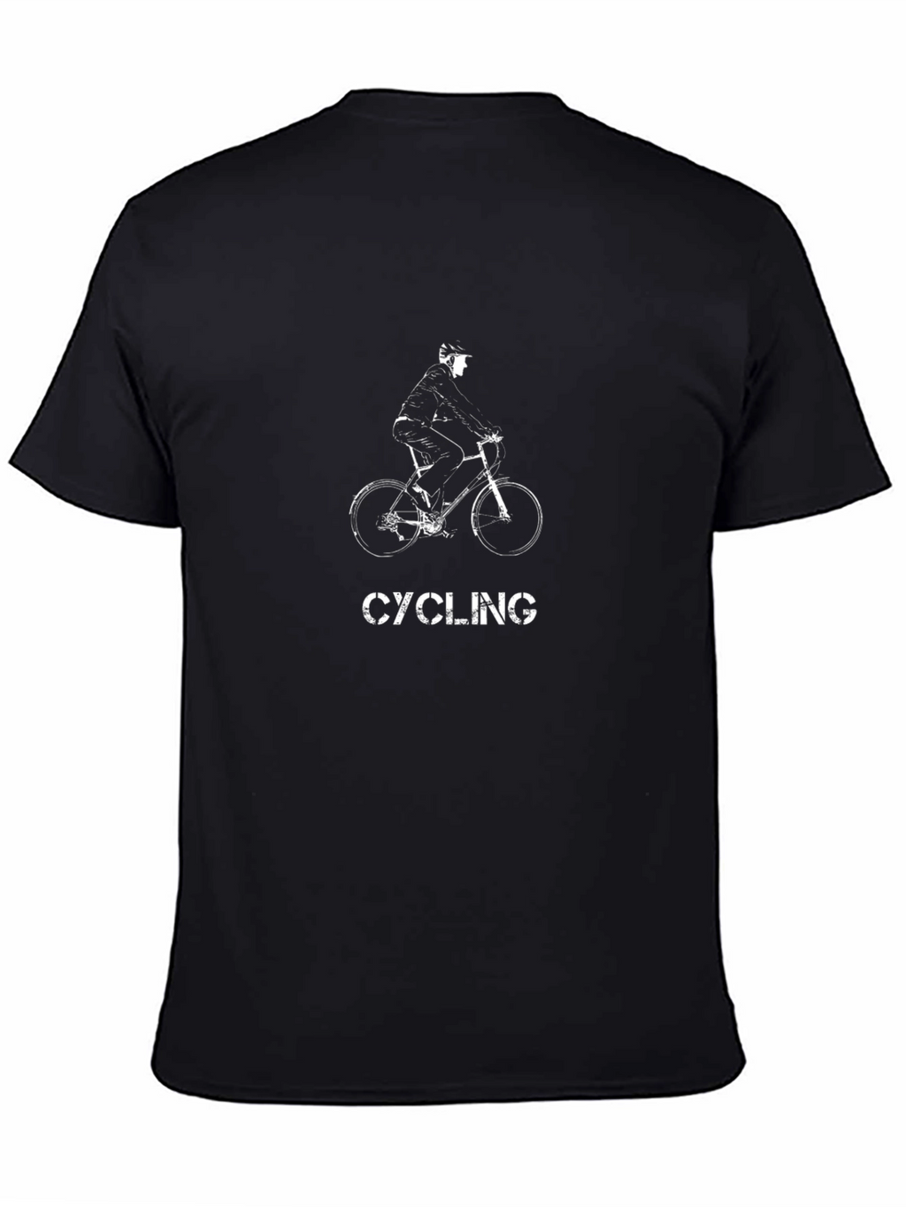 Camiseta Negra Ciclismo Diseño Único