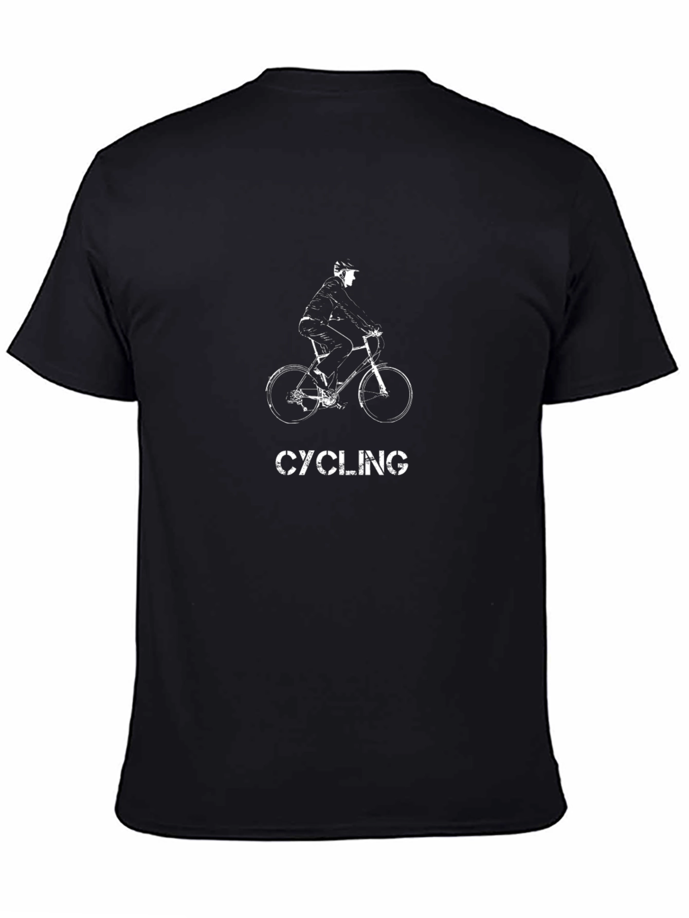 Camiseta Negra Ciclismo Diseño Único