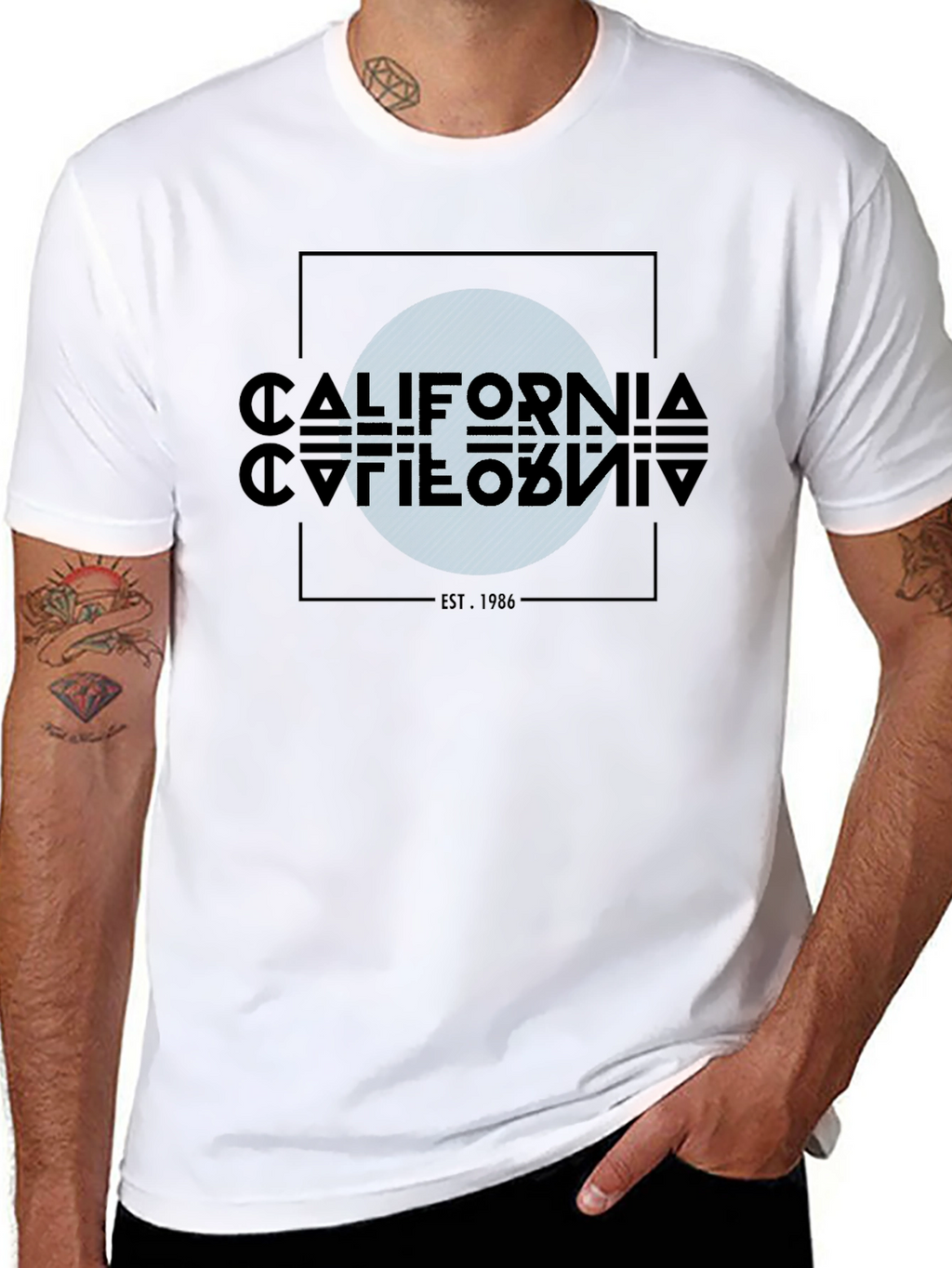 Camiseta Negra California Est. 1986