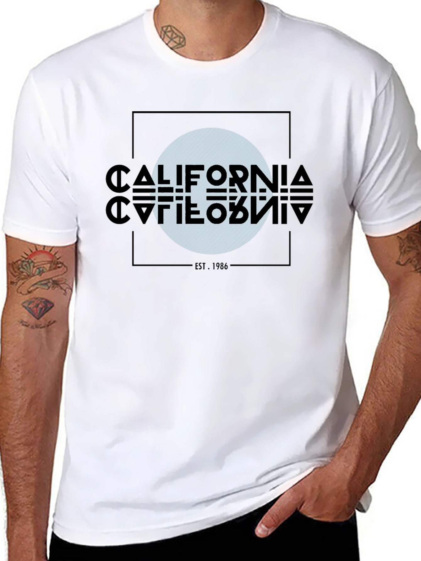 Camiseta Negra California Est. 1986