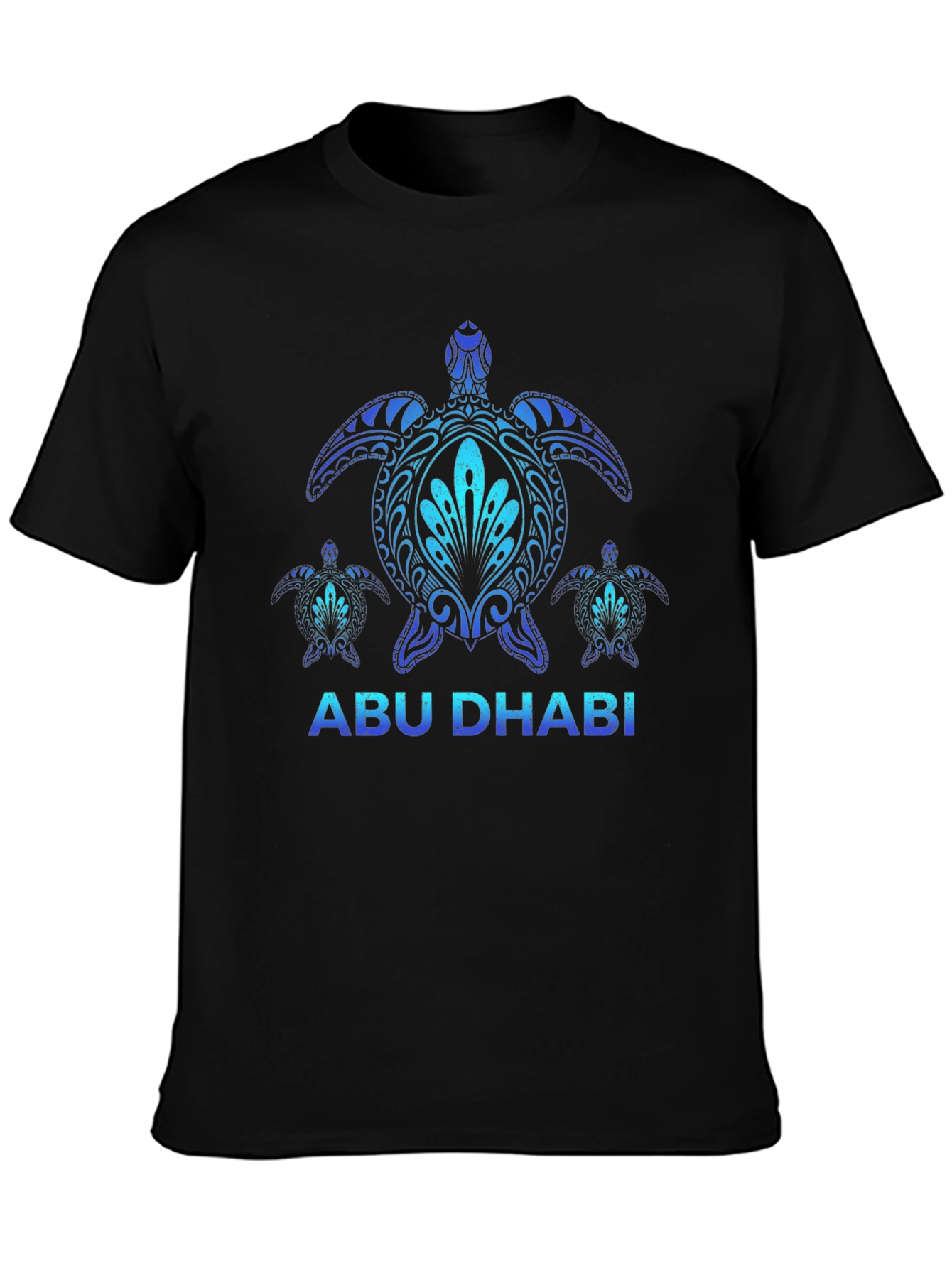 Camiseta Negra Abu Dhabi Tortugas