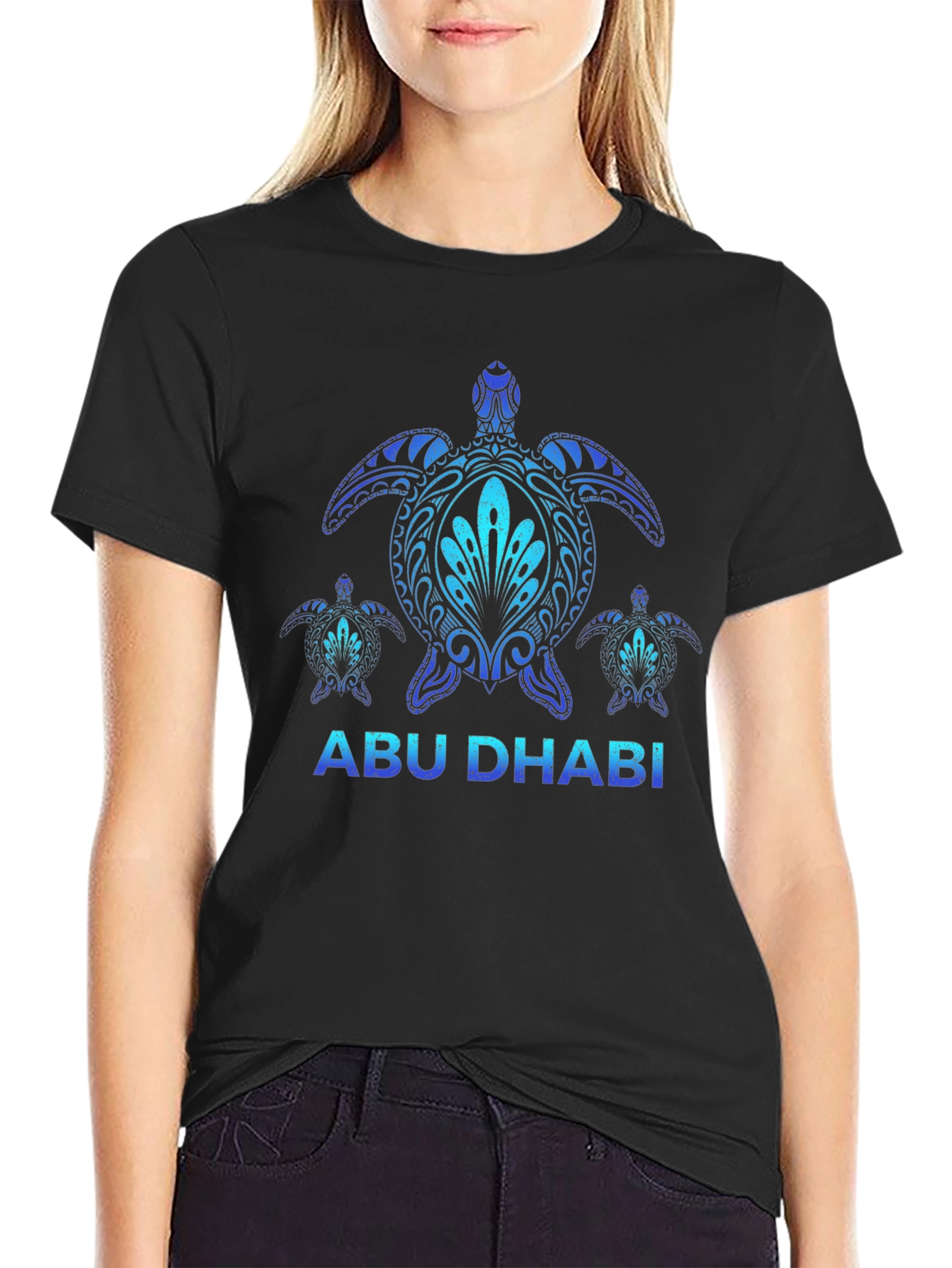 Camiseta Negra Abu Dhabi Tortugas