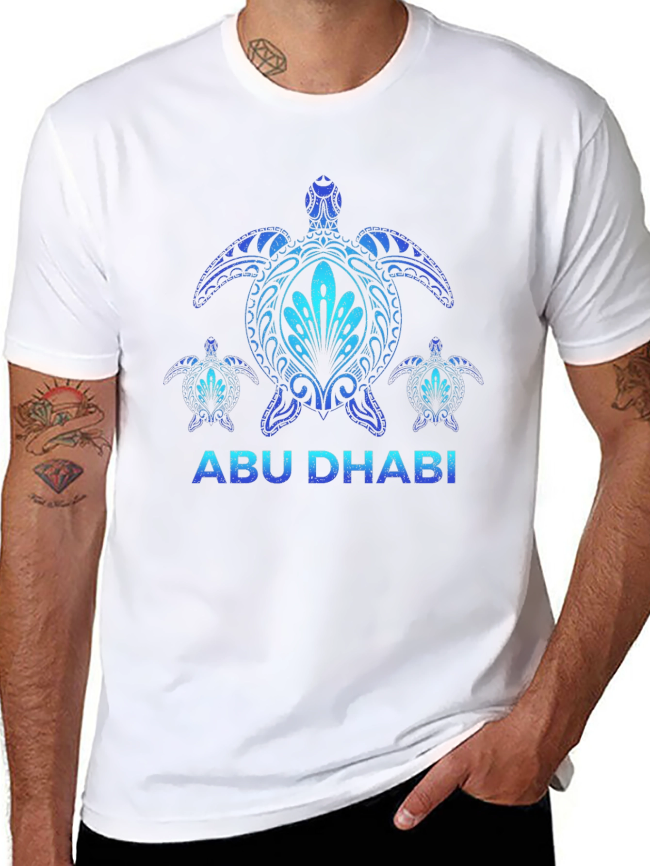 Camiseta Negra Abu Dhabi Tortugas