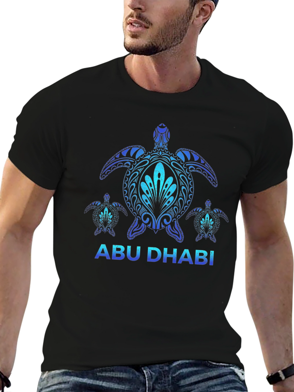 Camiseta Negra Abu Dhabi Tortugas