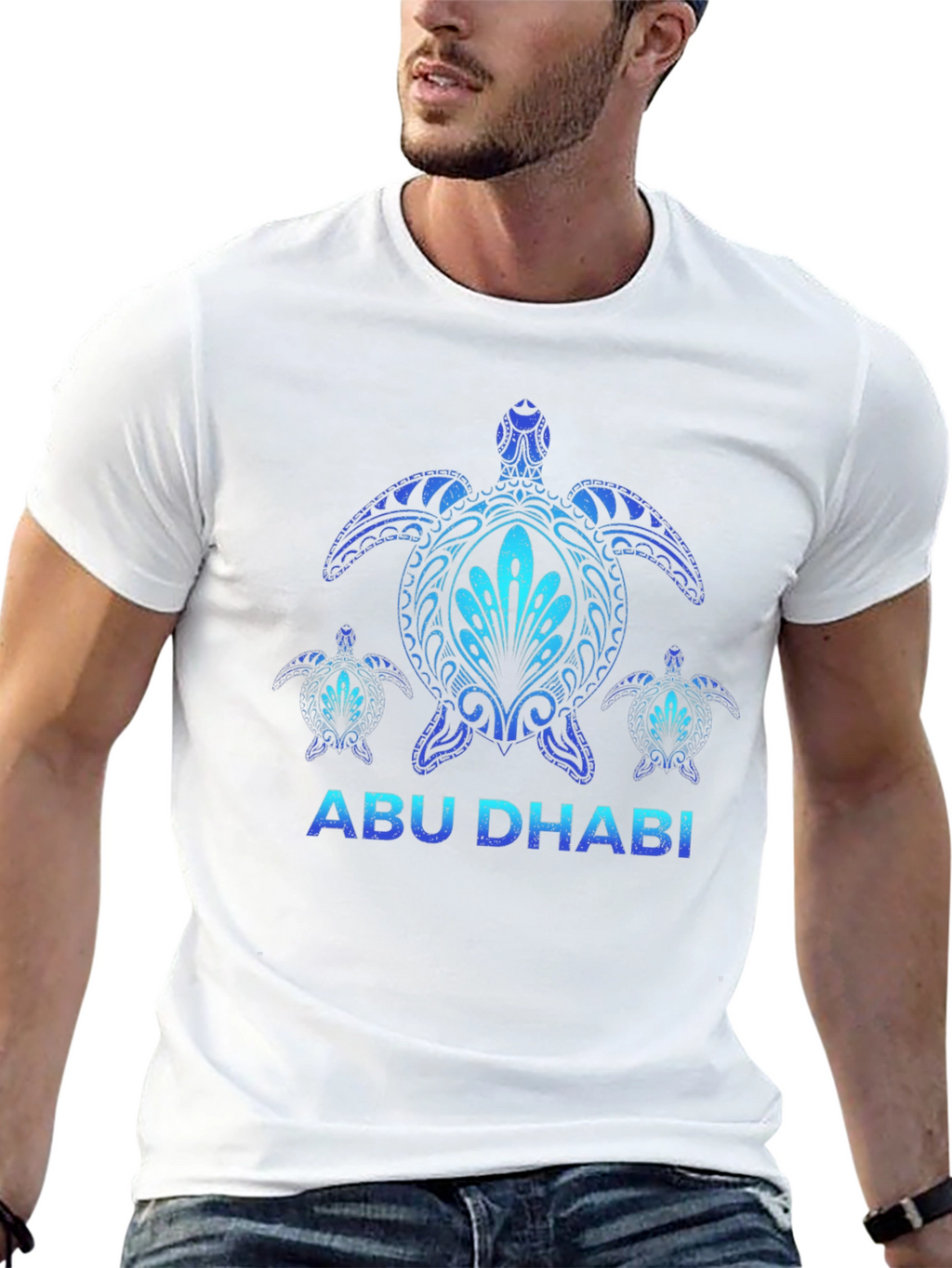 Camiseta Negra Abu Dhabi Tortugas