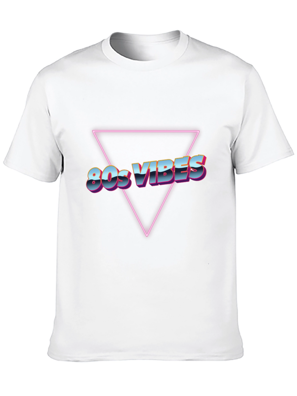Camiseta Negra 80s Vibes Retro