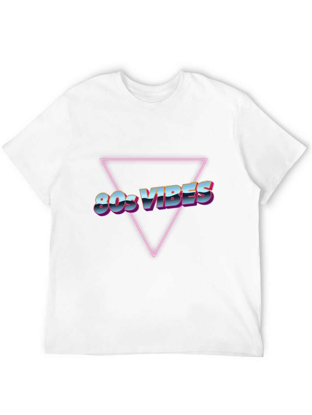 Camiseta Negra 80s Vibes Retro