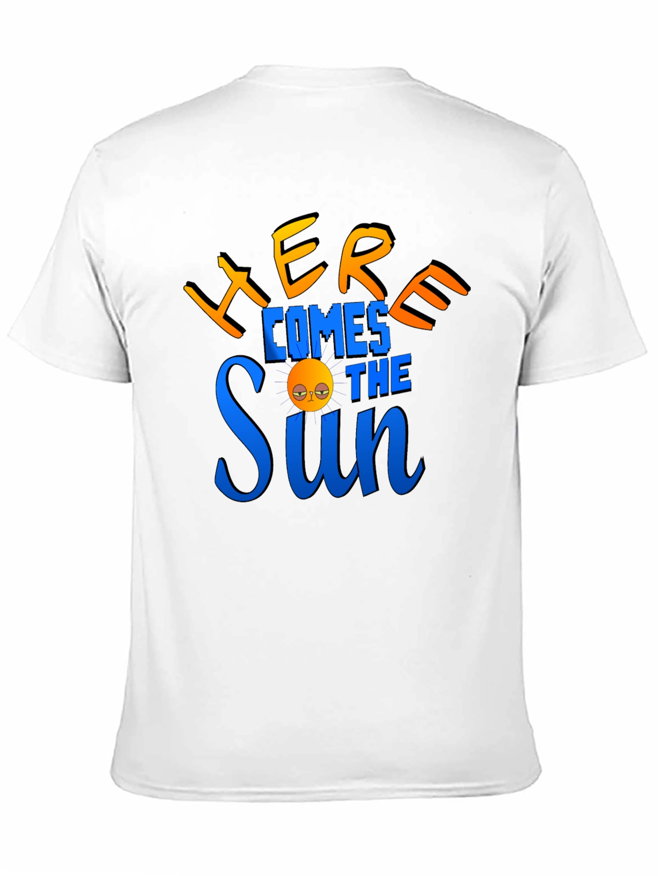 Camiseta Negra con Diseño Aquí Viene el Sol
