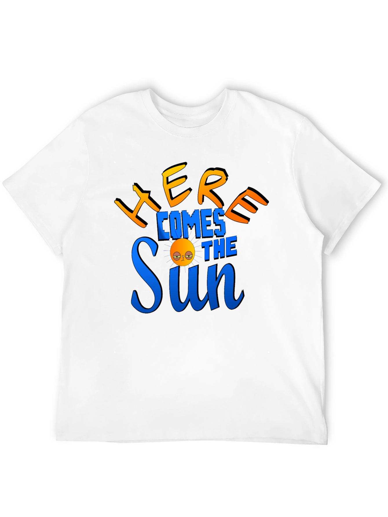 Camiseta Negra con Diseño Aquí Viene el Sol