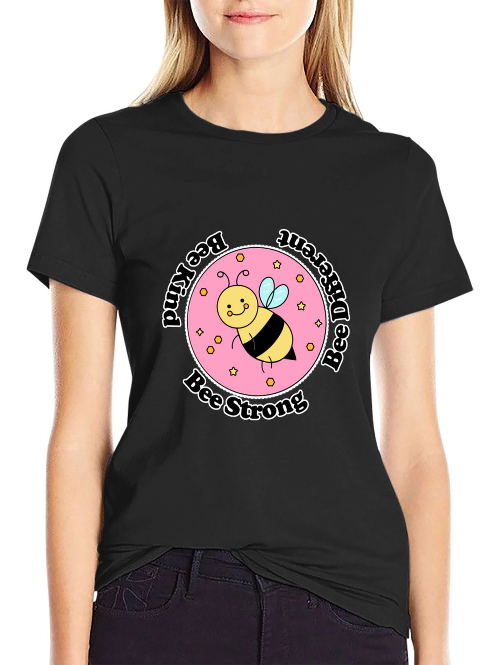 Camiseta Negra Bee Inspiradora