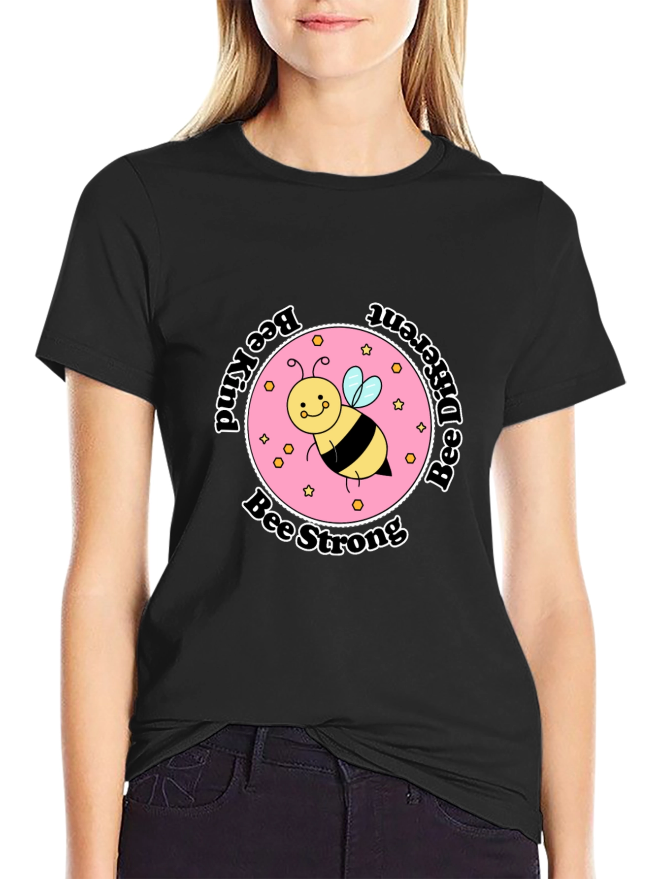 Camiseta Negra Bee Inspiradora