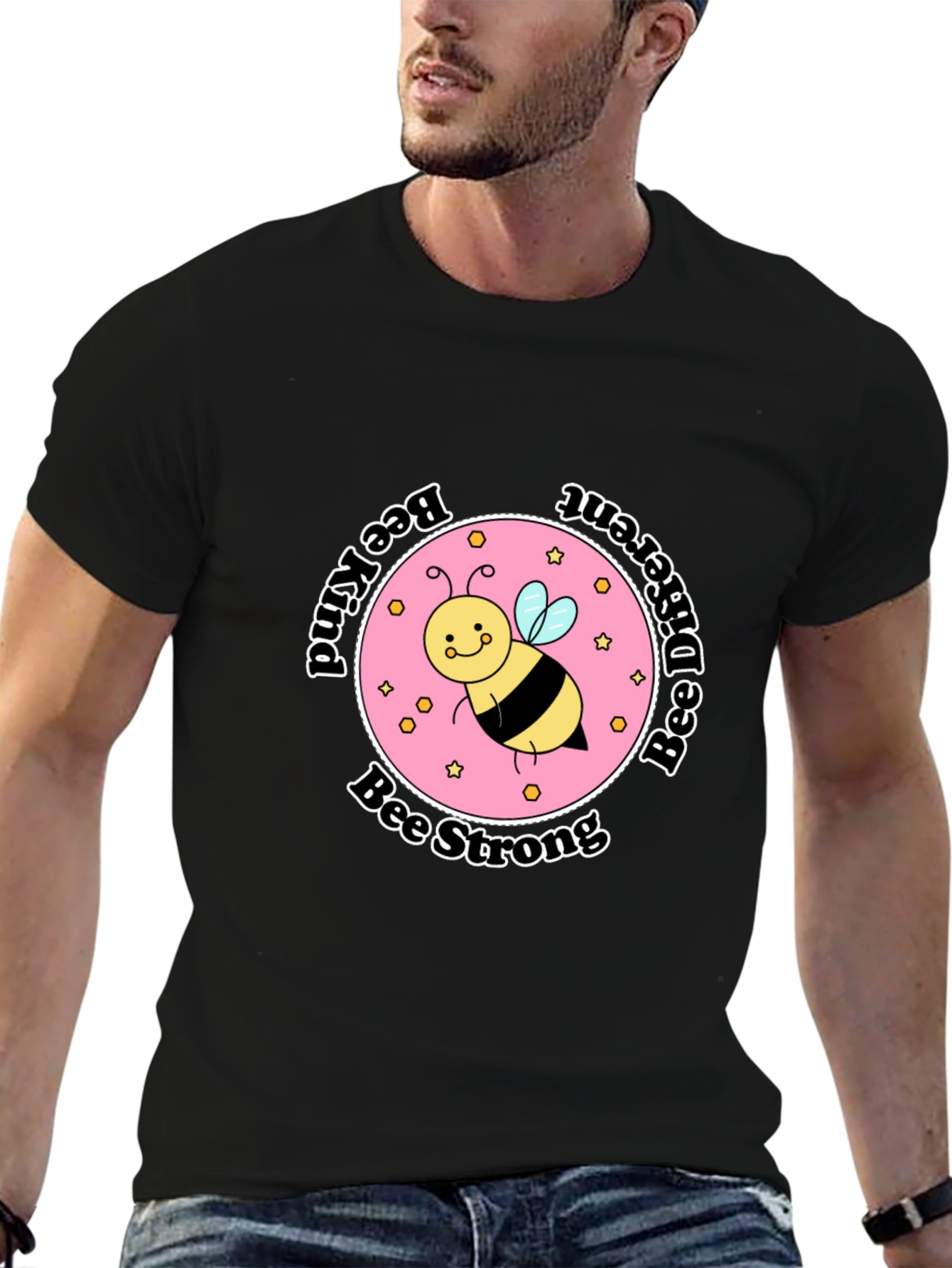 Camiseta Negra Bee Inspiradora