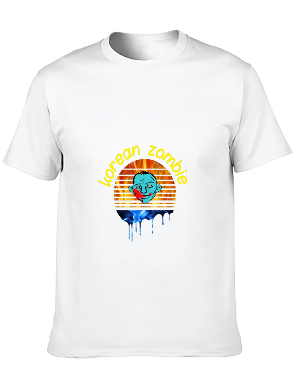 Camiseta Korean Zombie Negra para Hombre