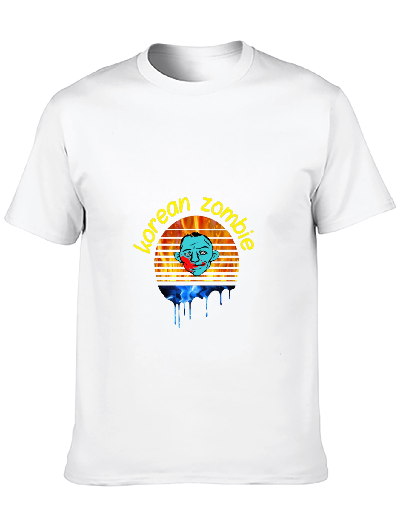 Camiseta Korean Zombie Negra para Hombre