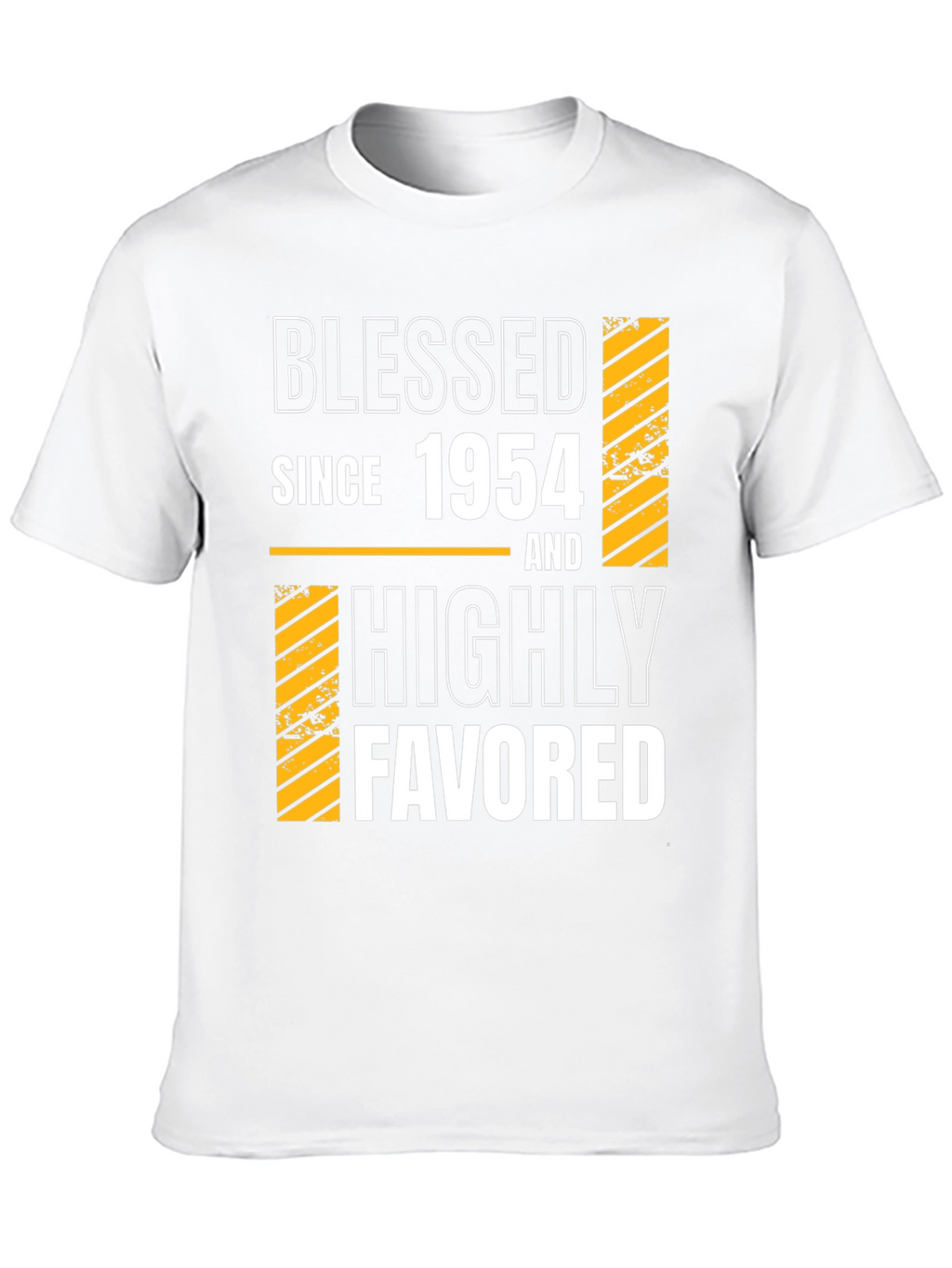 Camiseta Negra Bendecido Desde 1954