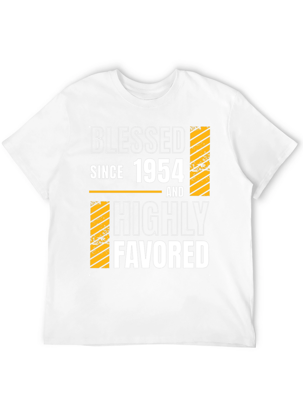 Camiseta Negra Bendecido Desde 1954