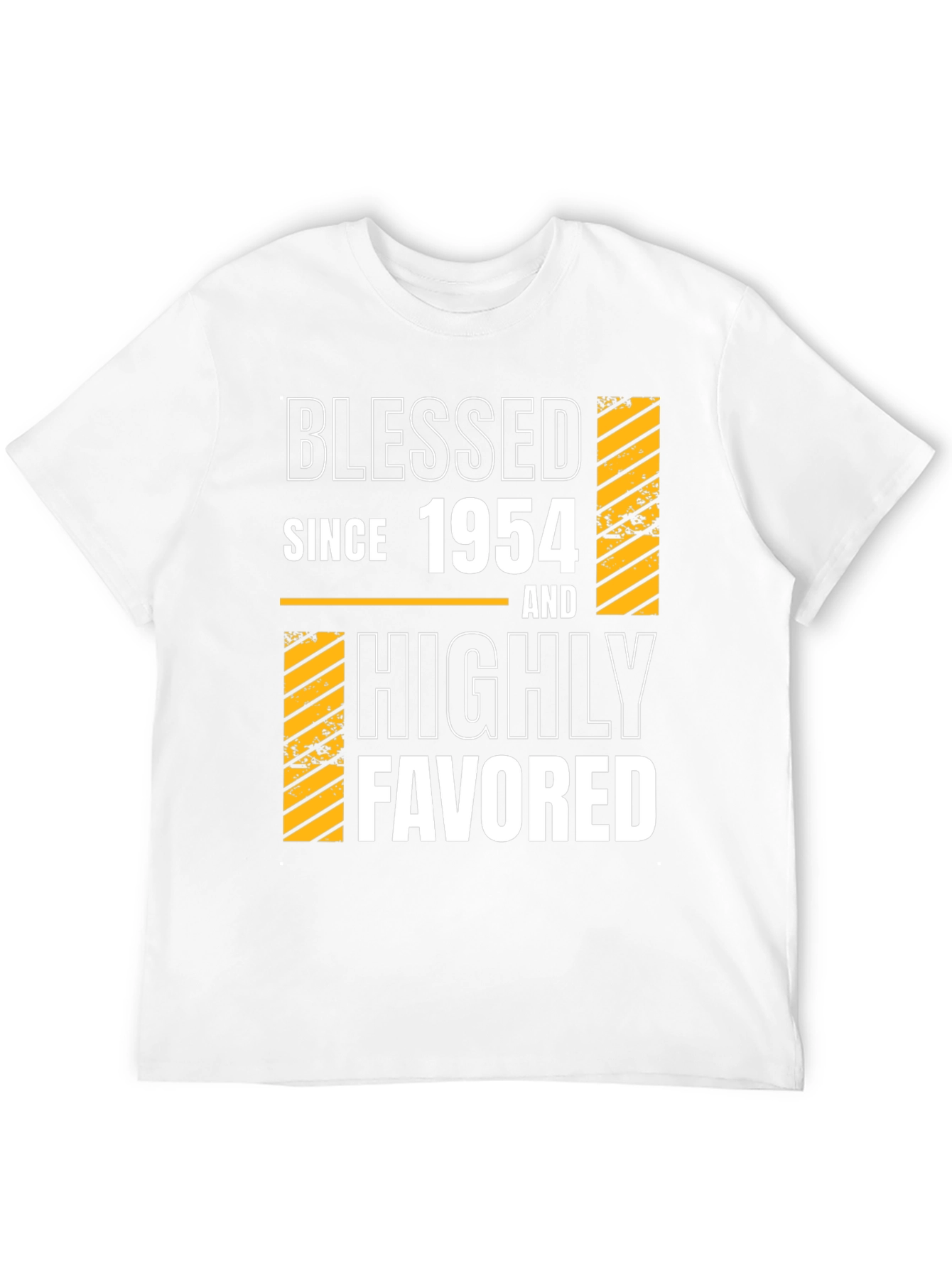 Camiseta Negra Bendecido Desde 1954