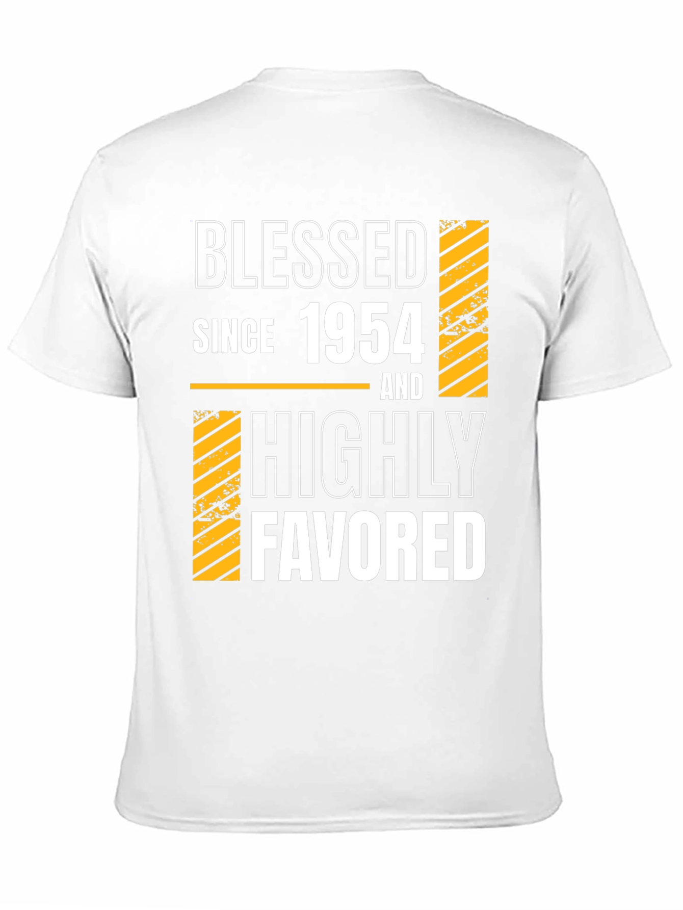 Camiseta Negra Bendecido Desde 1954