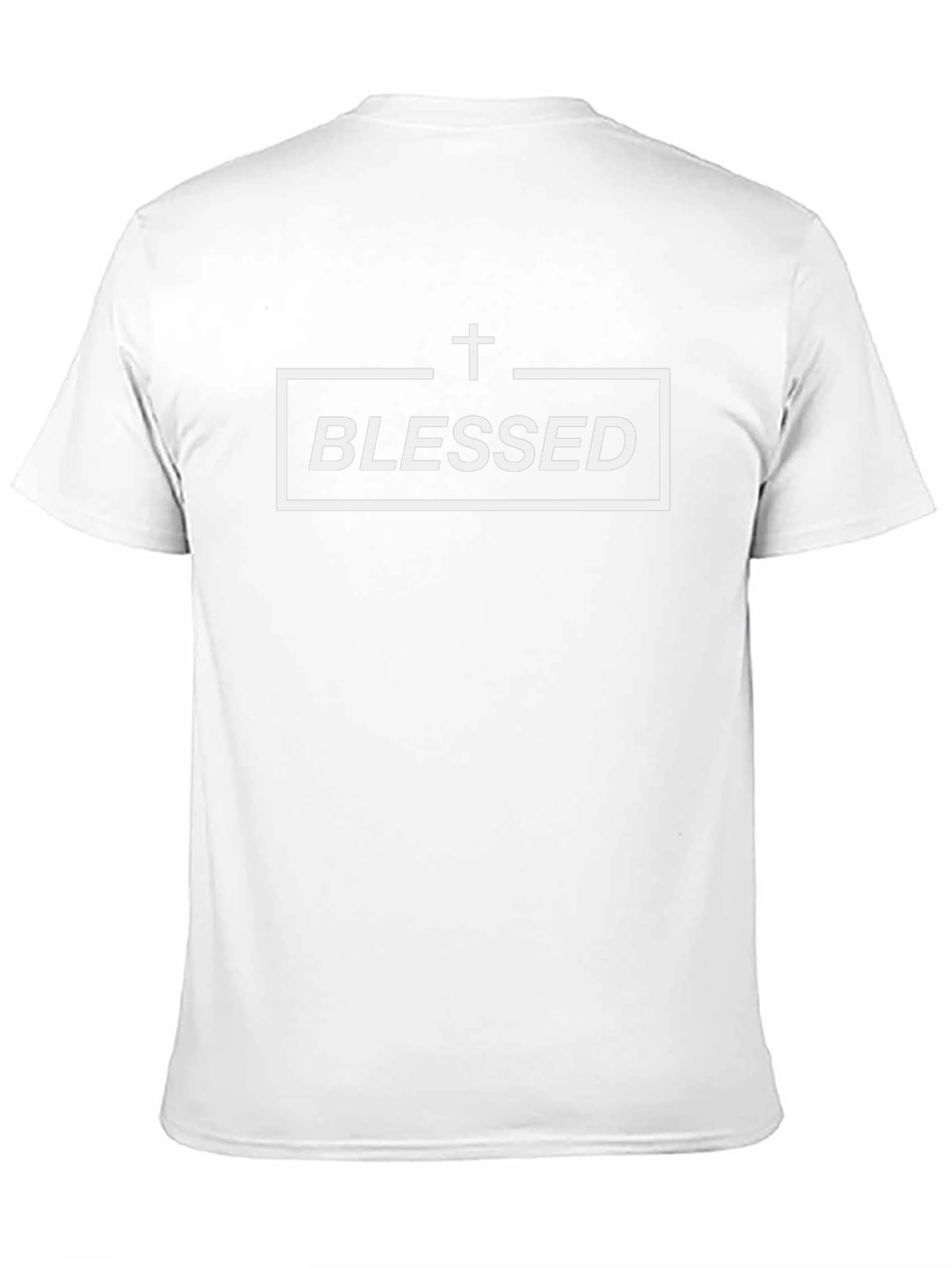 Camiseta Negra Blessed - Diseño Religioso Unisex