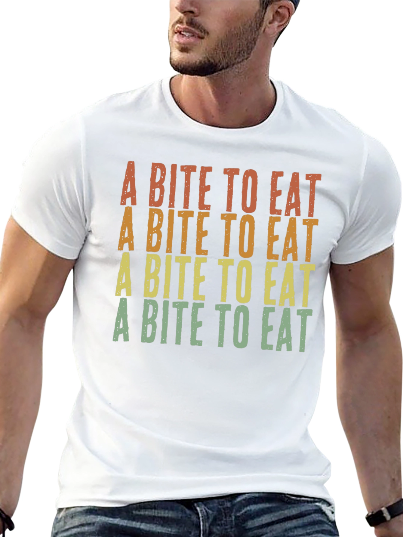 Camiseta Negra A Bite to Eat Vintage