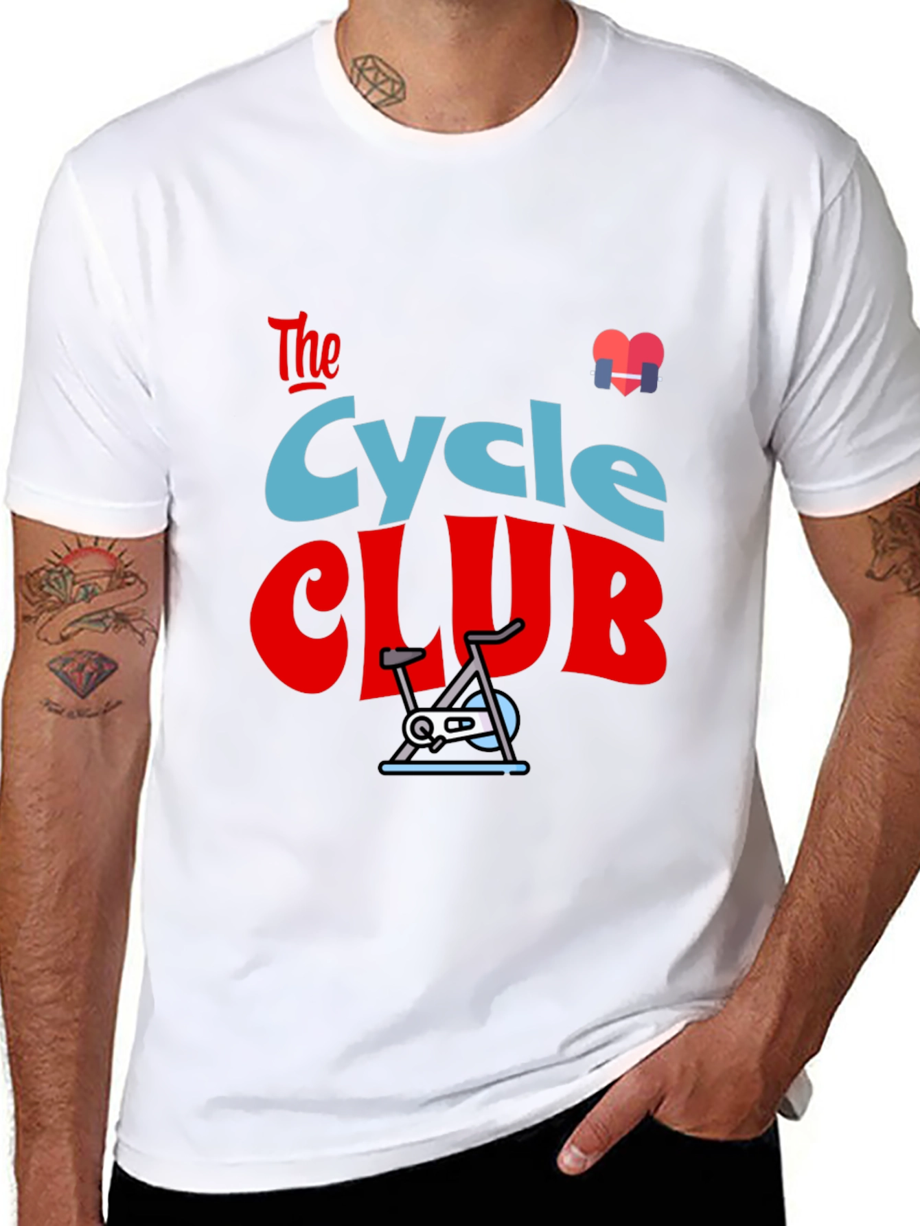 Camiseta Negra con Diseño de Ciclismo