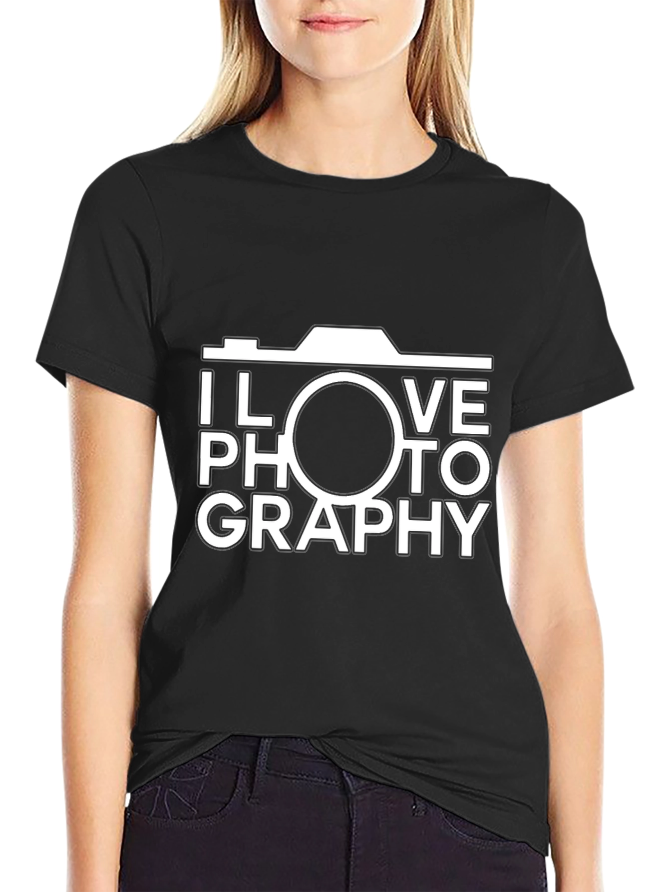 Camiseta Negra Amo la Fotografía