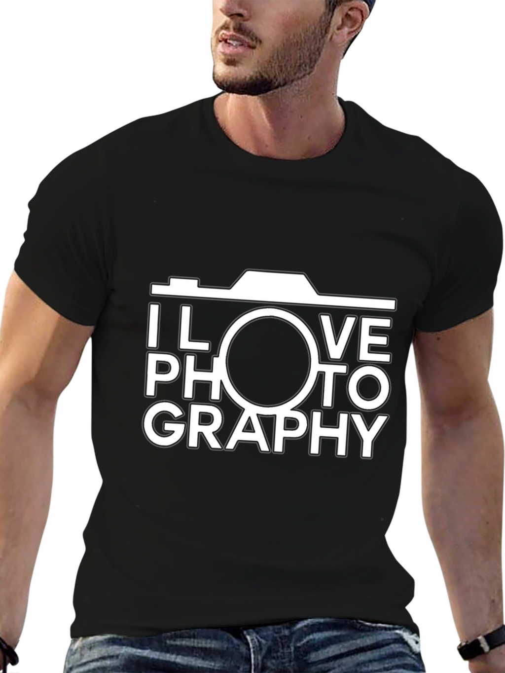Camiseta Negra Amo la Fotografía