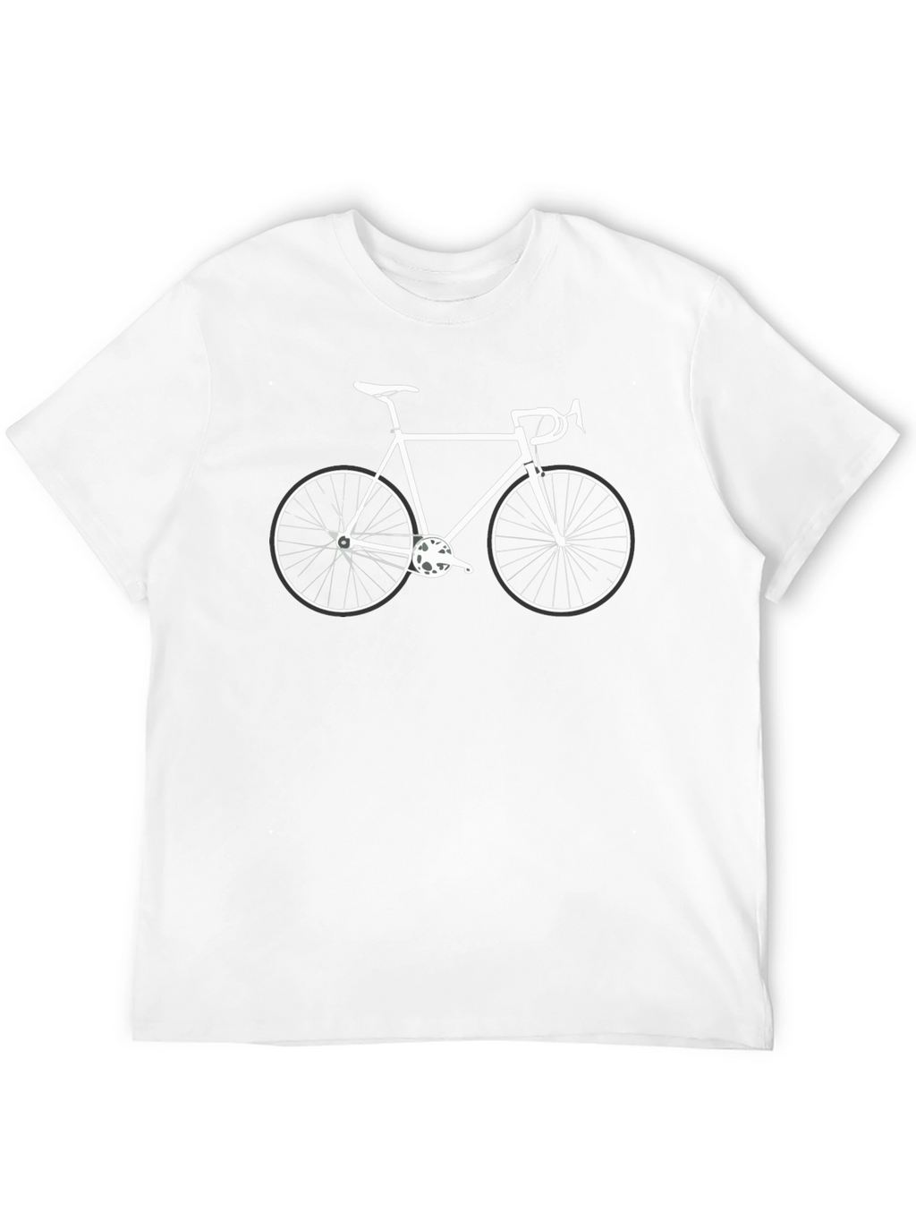 Camiseta Negra con Diseño de Bicicleta