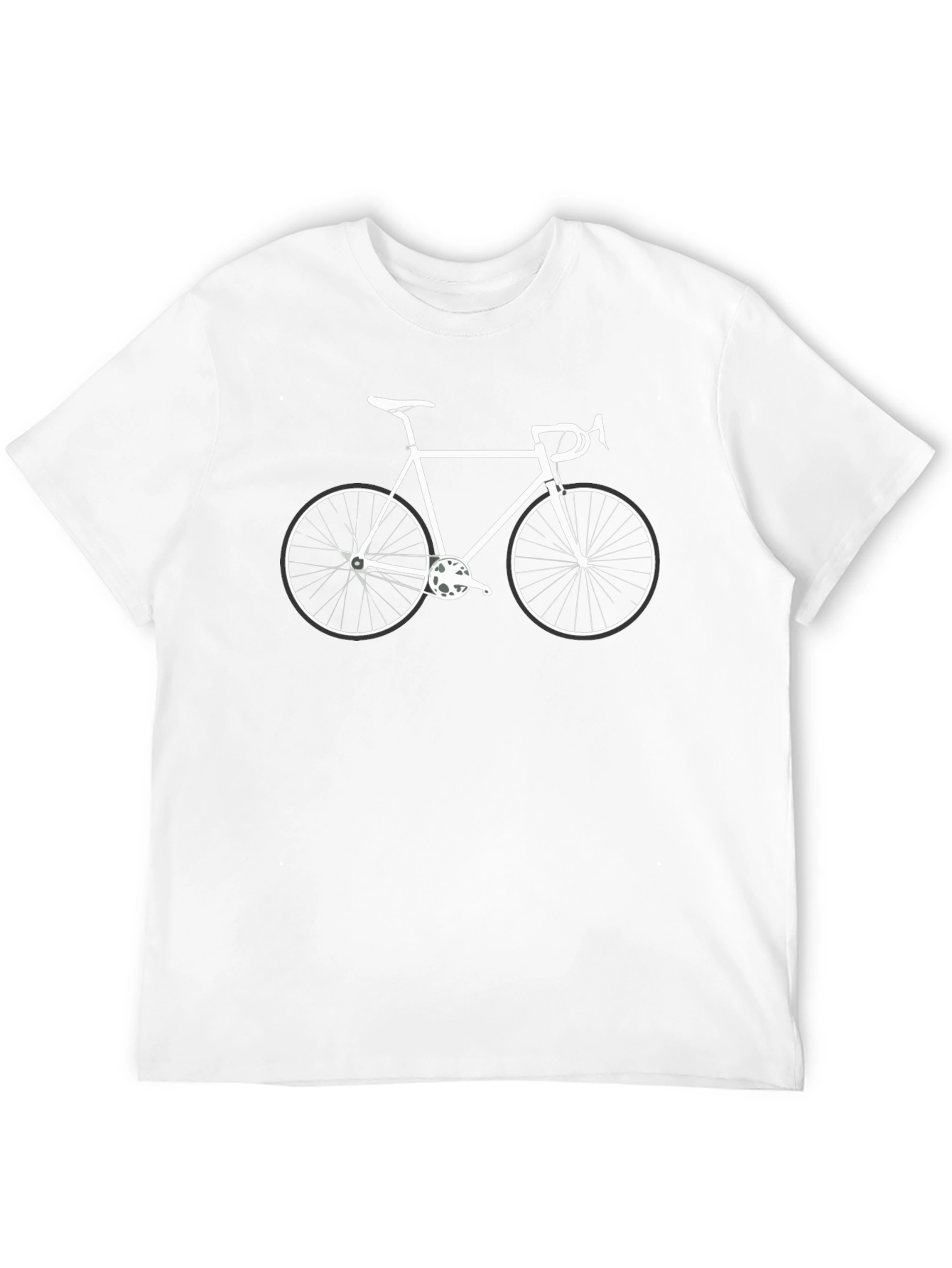 Camiseta Negra con Diseño de Bicicleta