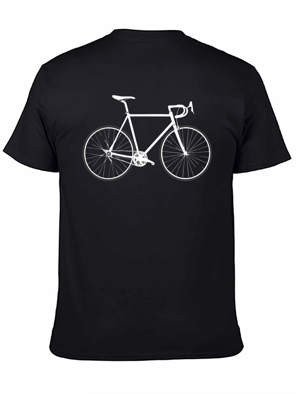 Camiseta Negra con Diseño de Bicicleta