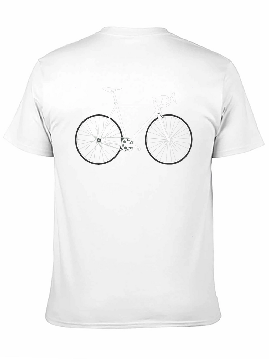Camiseta Negra con Diseño de Bicicleta