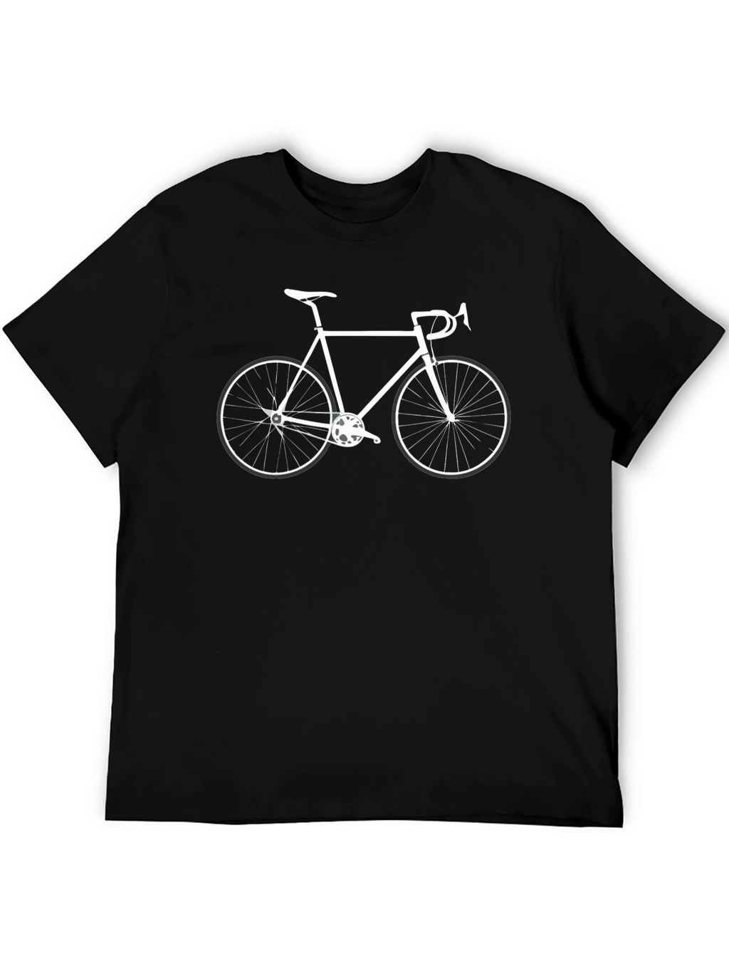 Camiseta Negra con Diseño de Bicicleta