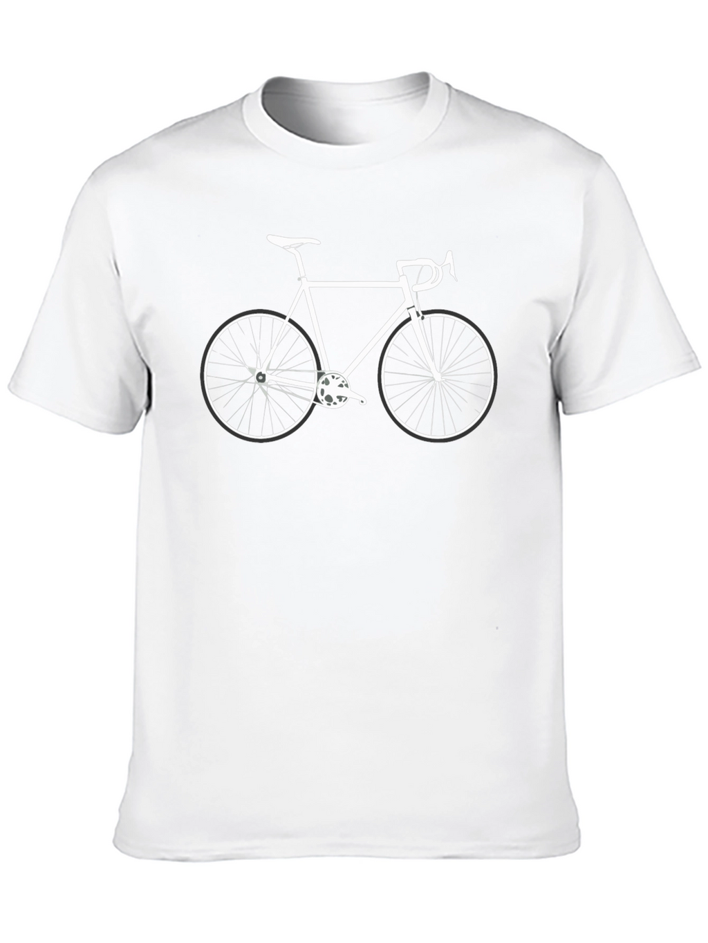 Camiseta Negra con Diseño de Bicicleta