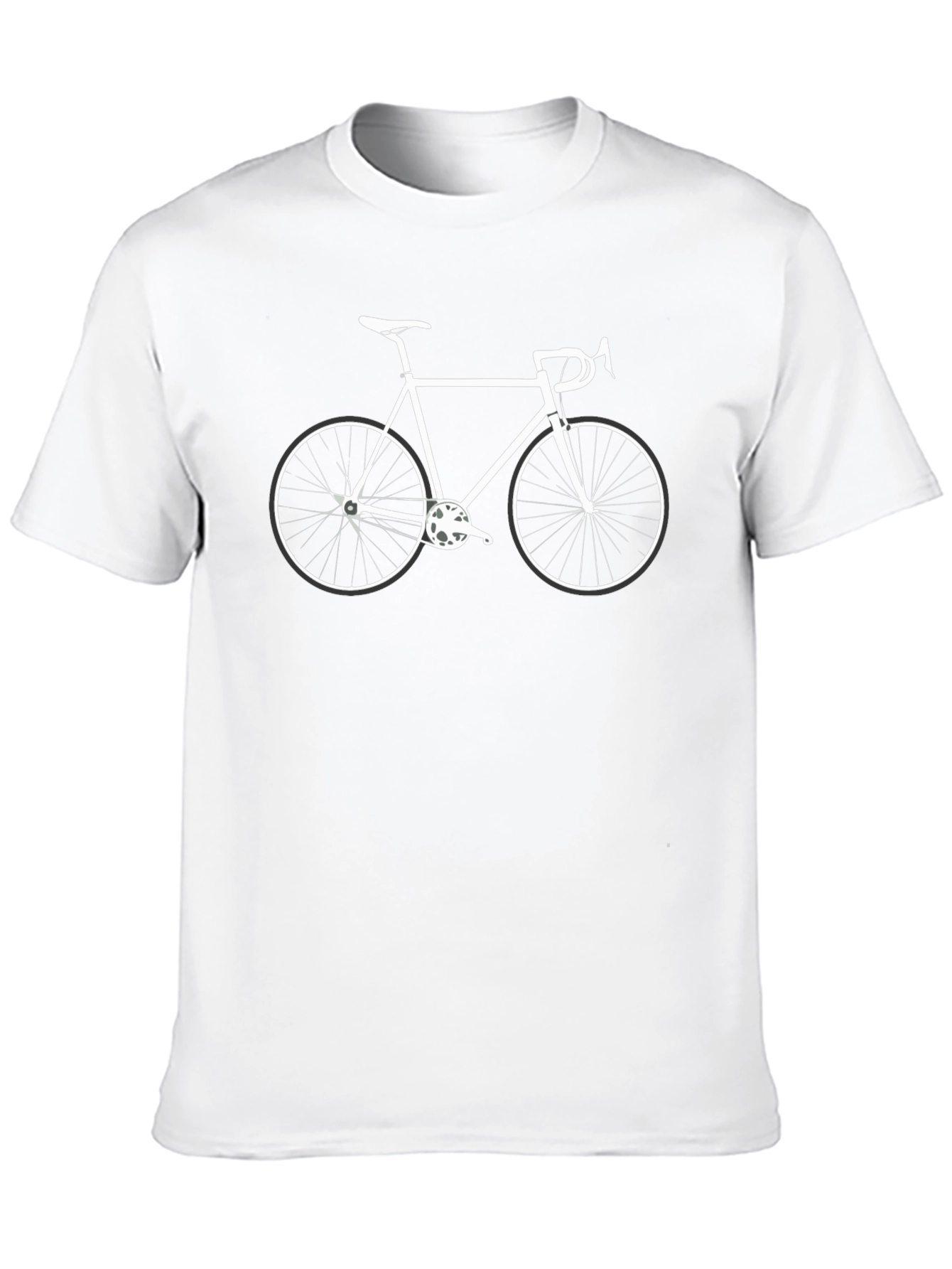 Camiseta Negra con Diseño de Bicicleta