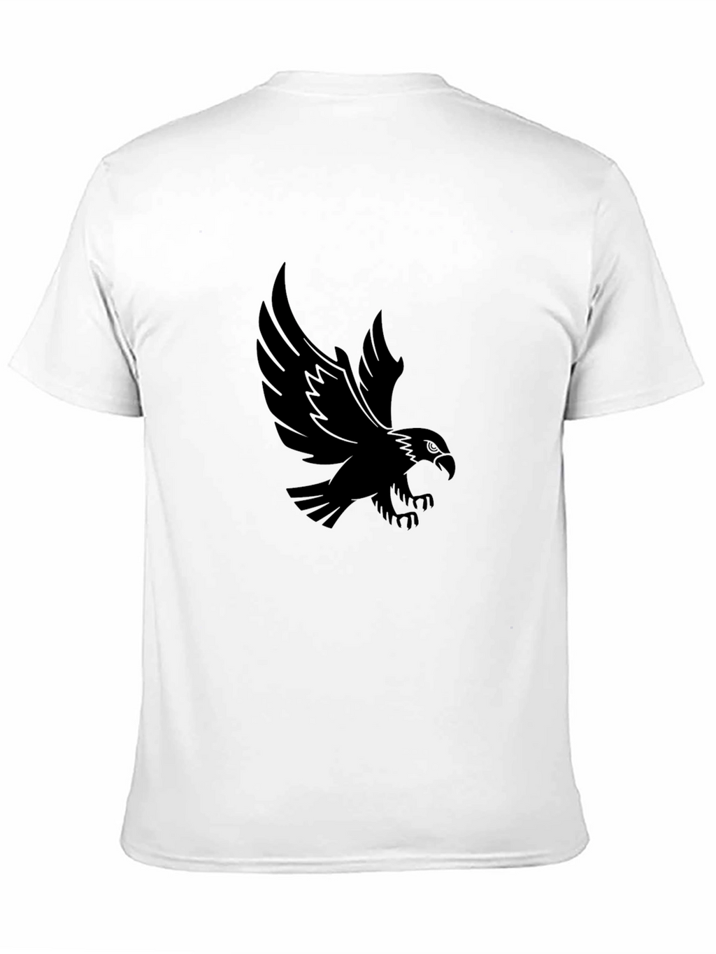 Camiseta Negra Águila Estampada Hombre
