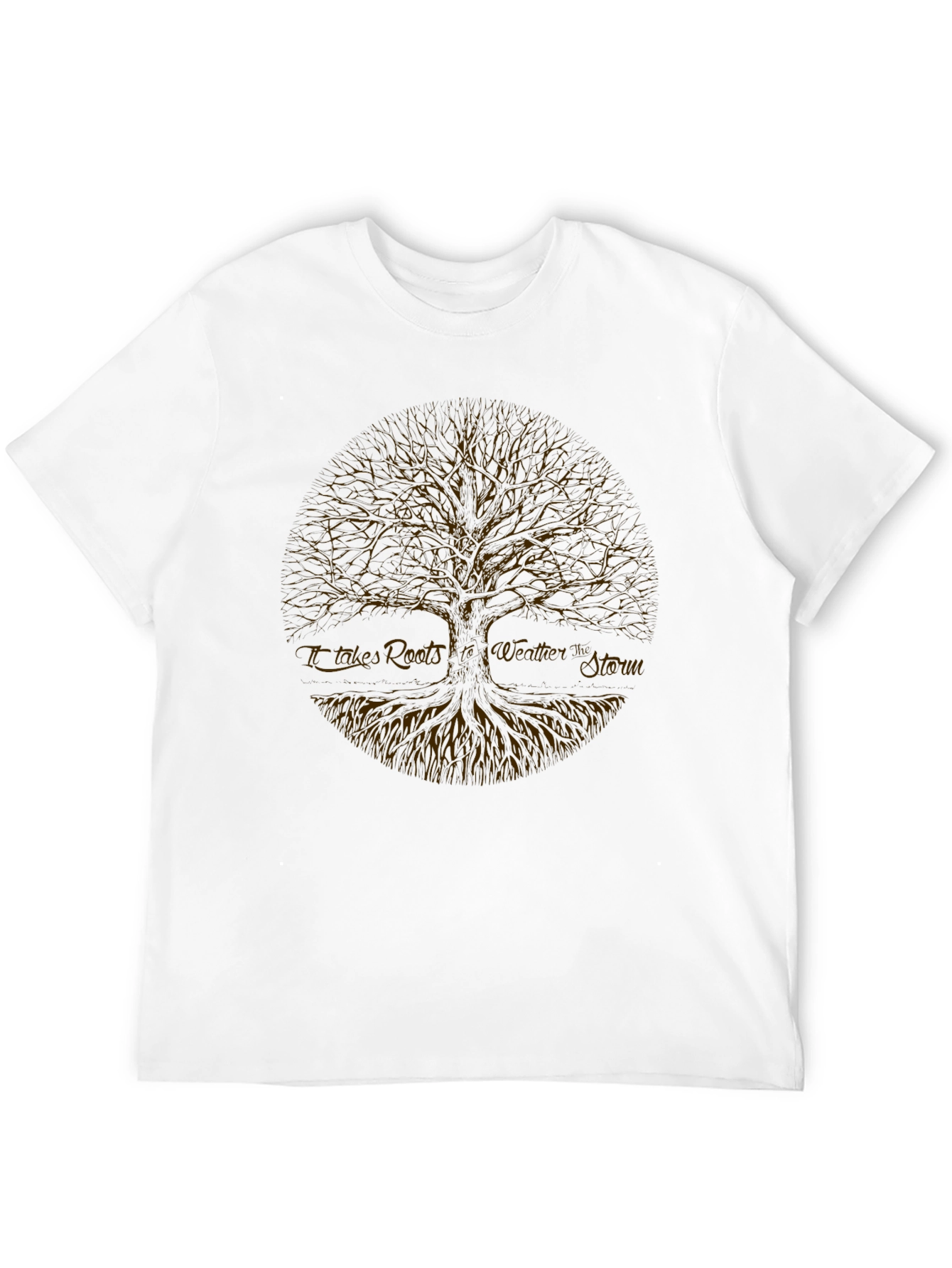 Camiseta Negra con Diseño de Árbol de la Vida