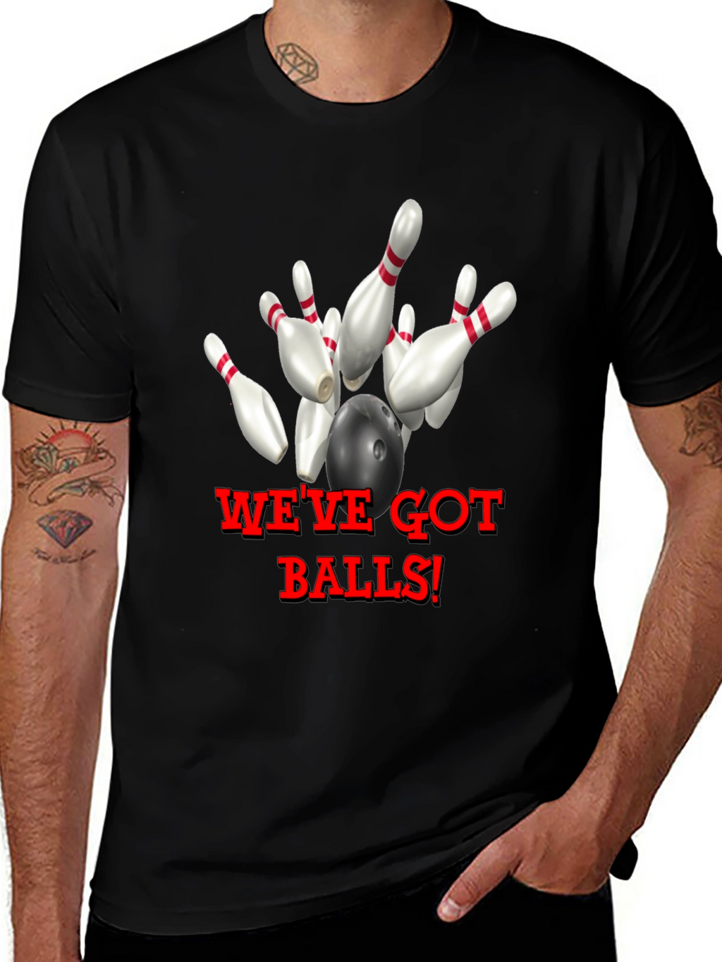 Camiseta Negra Bolos Weve Got Balls!