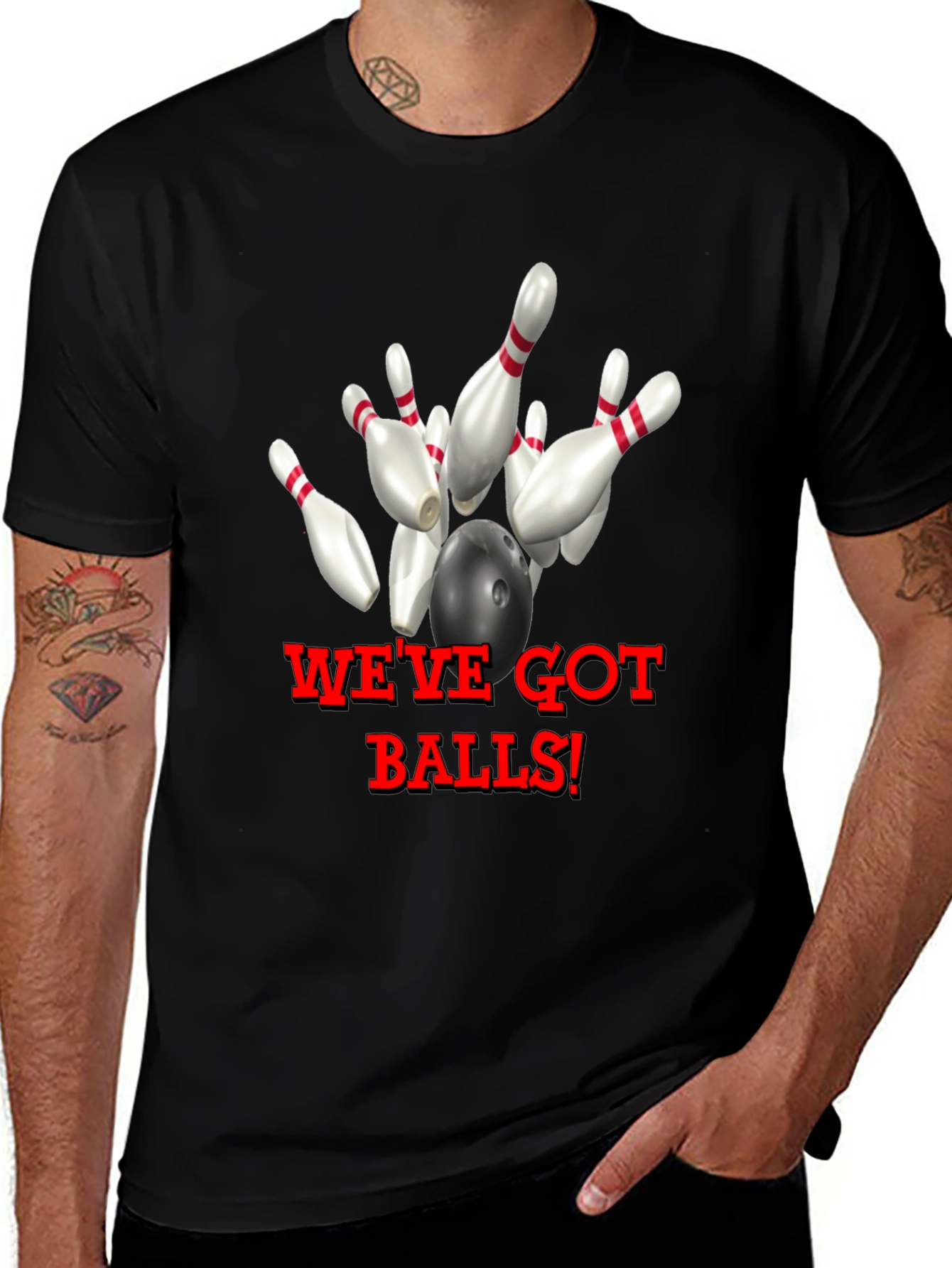 Camiseta Negra Bolos Weve Got Balls!