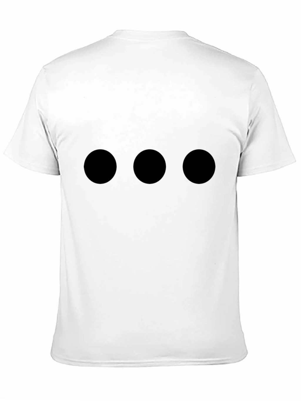 Camiseta Hombre Negra con Tres Círculos