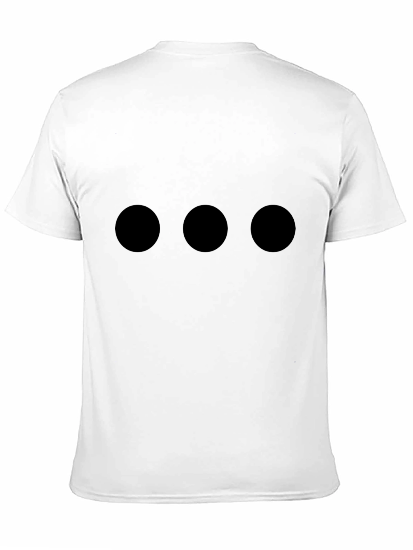 Camiseta Hombre Negra con Tres Círculos