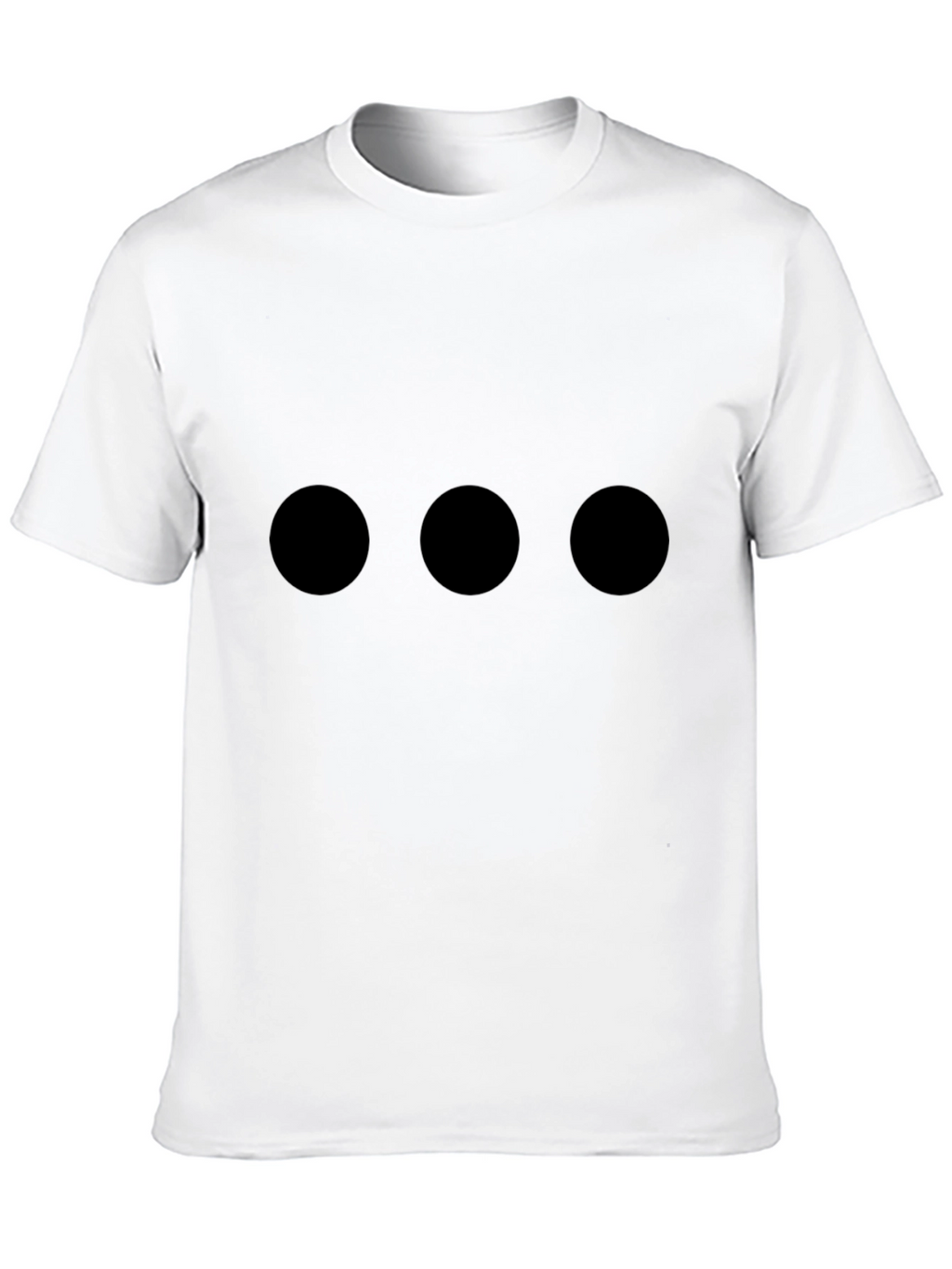 Camiseta Hombre Negra con Tres Círculos